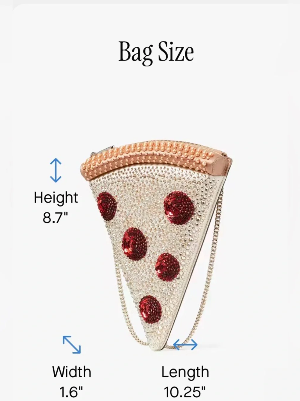 KATE SPADE PIZZA SLICE CROSSBODY BAG